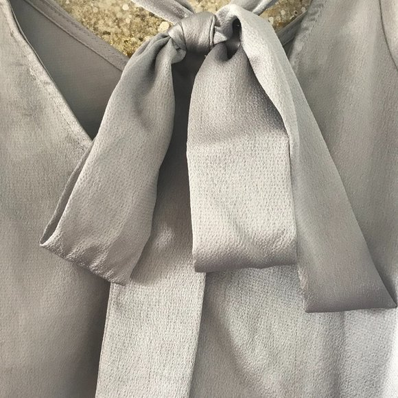 Nine West Metallic Silver Blouse (NWT) - Picture 8 of 13